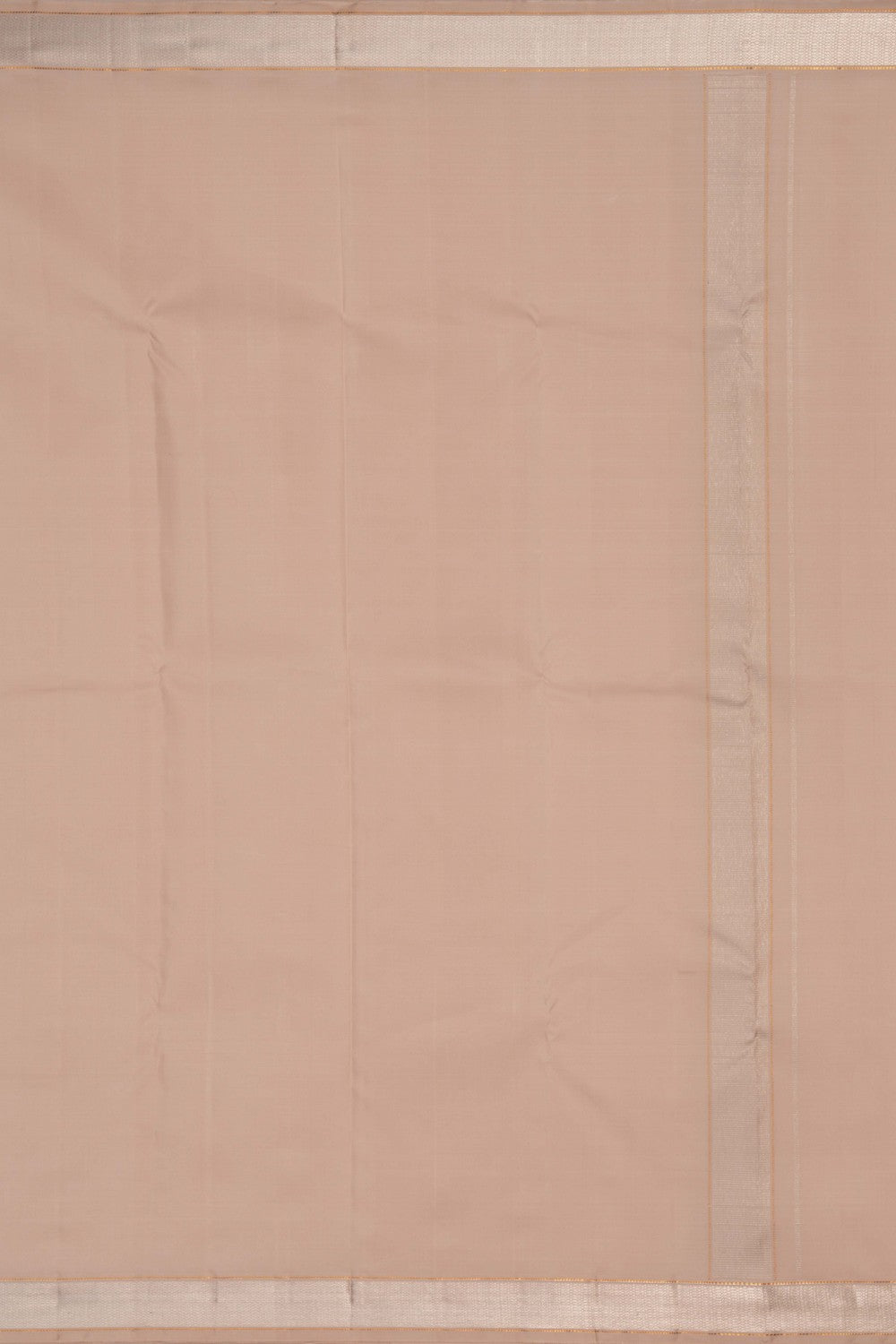 Image of Arani Silk Beige Dhoti With Kanduva (8 X 4)